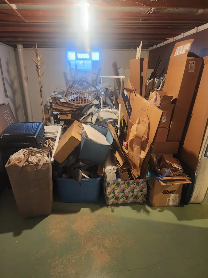 Roll-off dumpster container at job site for Roll Off Dumpster Rental in Belgrade